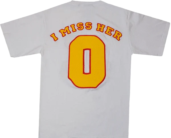 I MISS HER TEE WHITE