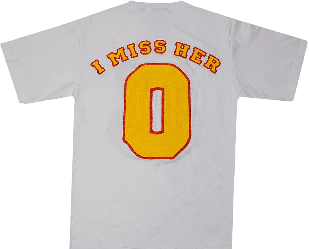 I MISS HER TEE WHITE