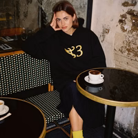 <3 HOODIE BLACK