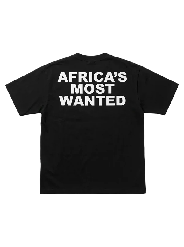 AFRICA'S MOST WANTED TEE BLACK