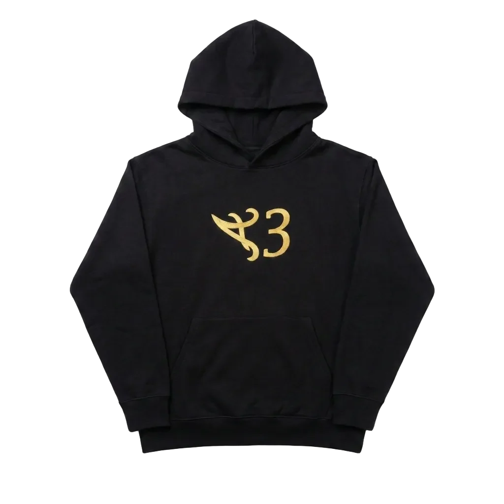 <3 HOODIE BLACK